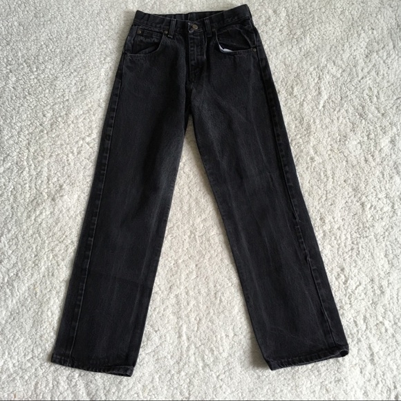 Wrangler Vintage Kids High Waisted Straight Jeans - Picture 3 of 5